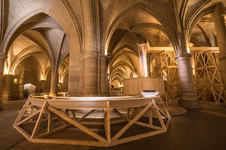 ‘Détournement’ installation by Stéphane Thidet at the Conciergerie