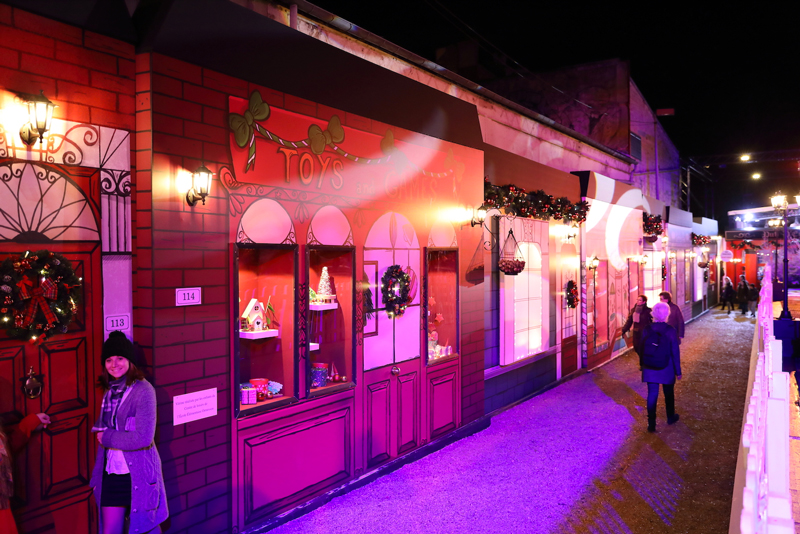 ‘Snowed in Christmas village’ at Enghien les Bains