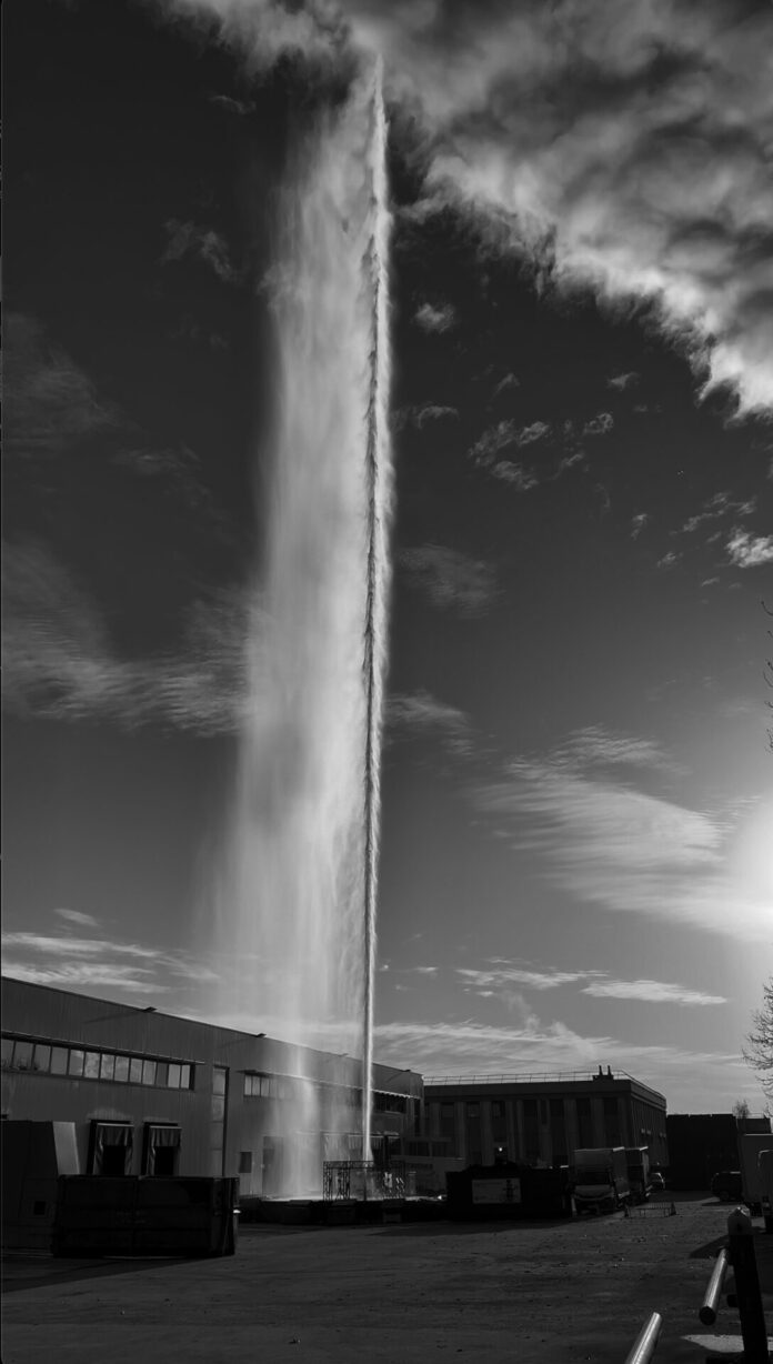 Création d'un geyser par Crystal