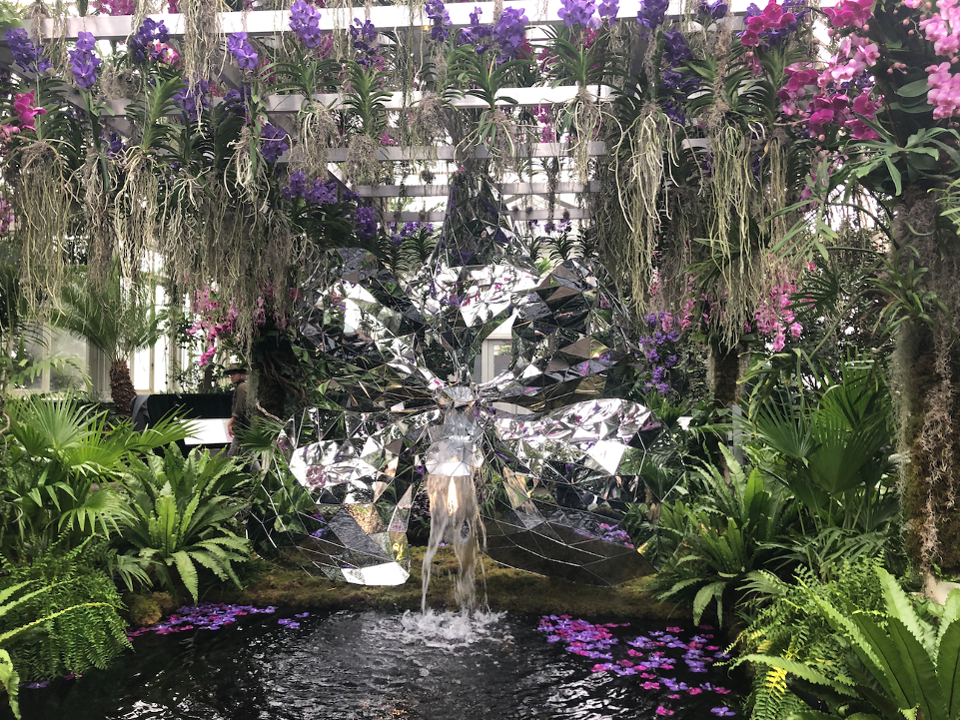 Orchidée monumentale réalisée par Crystal