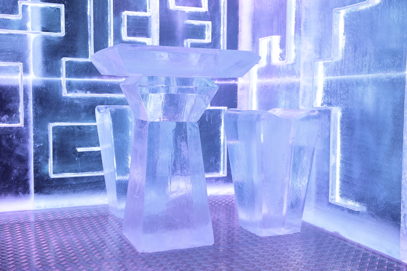 détail Ice Bar créé par Crystal